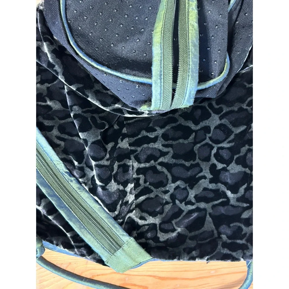 VTG Goody Goody California Y2K Velvet Convertible Rose Backpack Bag Artsy Whimsy